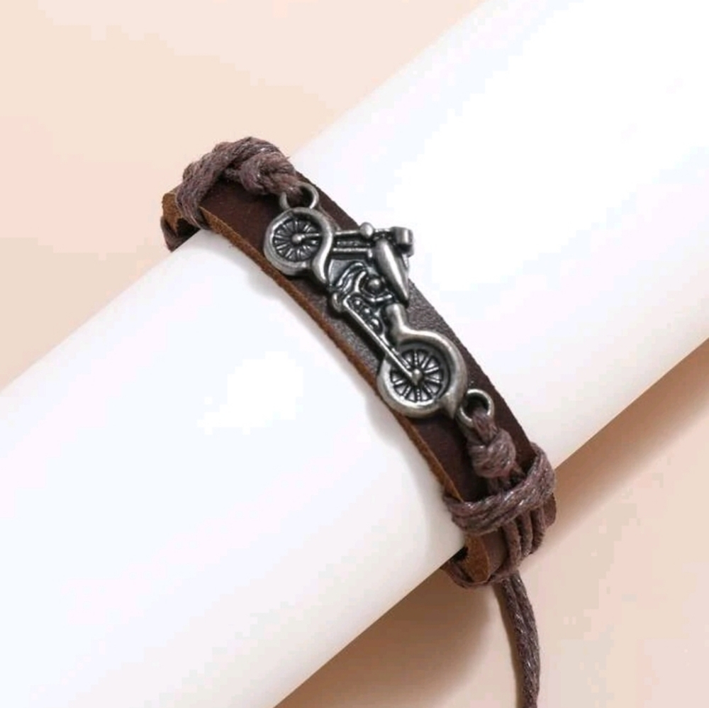 Unisex Motorcycle PU Bracelet - Picture 7 of 7